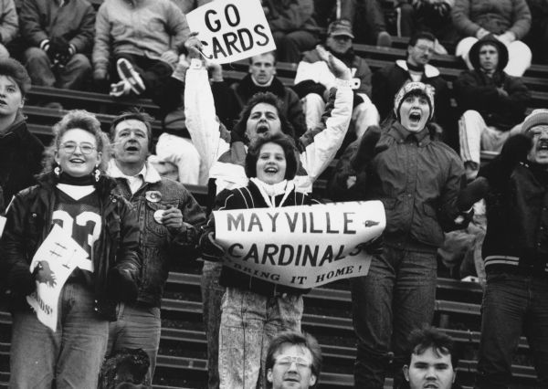 1992 - Mayville football fans